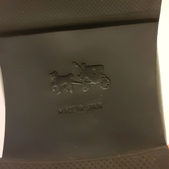 EUC COACH Black Patent Leather Oxfords - Picture 5 of 7